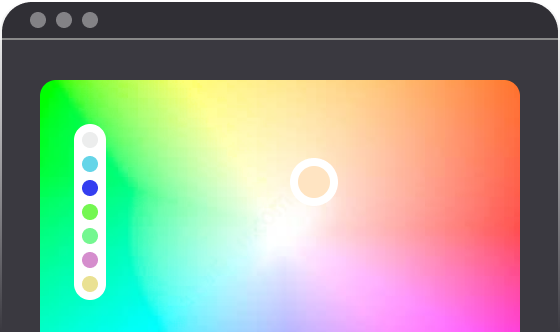 Extension tile preview for page color picker tools