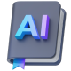Book icon for distraction-free AI reading mode