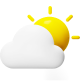 Cloud icon for weather widget on new tab